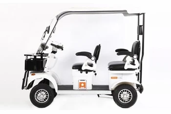 650W Chinese 2 seats 4 wheeled electric sightseeing car/family use quadricycle Passenger And Cargo Adult