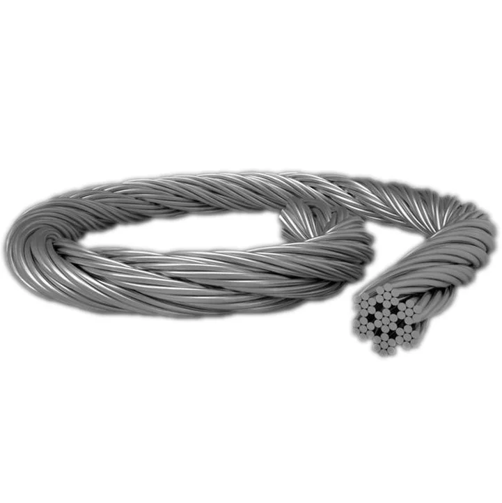 galvanized steel wire rope price 7x19 9mm for erecting weather mast