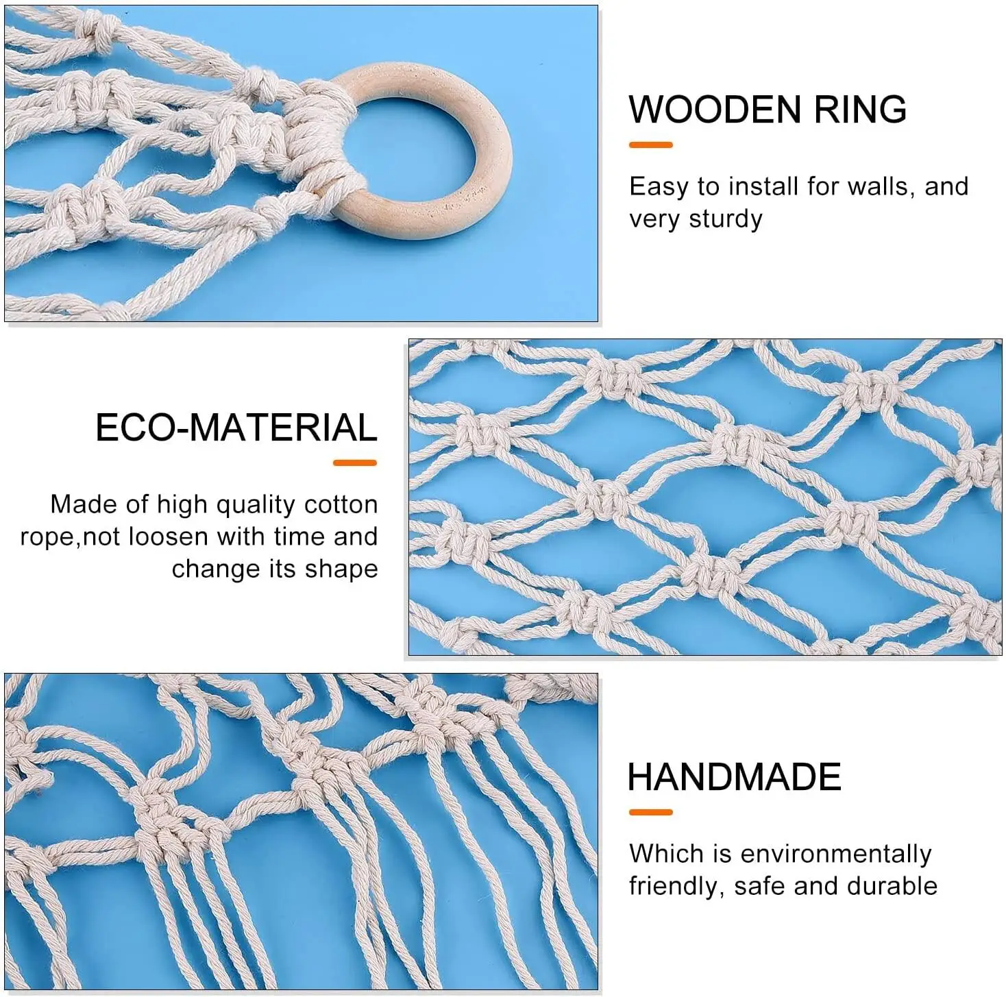 Stuffed Animal Net Bag Corner Plush Toys Play Room Bedroom Net Holder Storage Hammock Hanging Toy Hammock