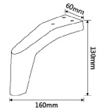 Современный дизайн изогнутой формы мебель Оборудование диван-кровать ноги диван ноги для продажи ножки шкафа ноги металлический Железный диван набор аксессуаров