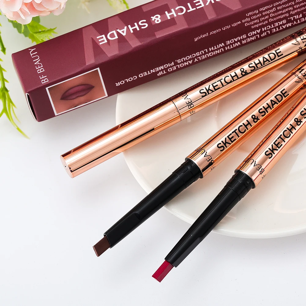 Wholesale All in One High Quality Vegan Waterproof Lip Liner Supplier Private Label Brown Mineral Cream Lip Liner with Logo