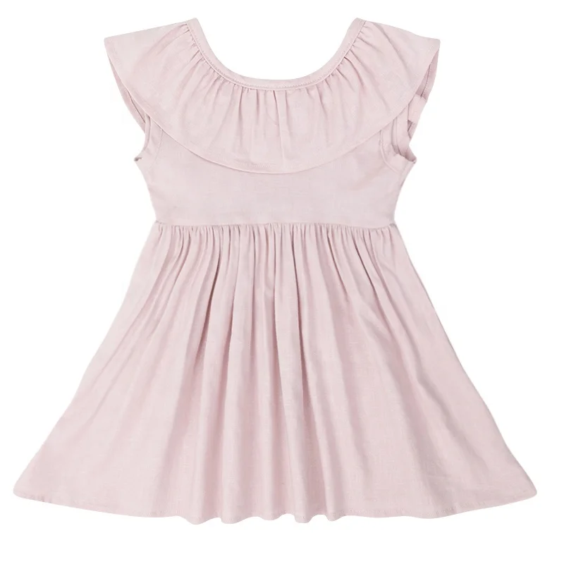 Wholesale Cute Stylish New Born Boutique Clothing Baby Girls Casual Dresses