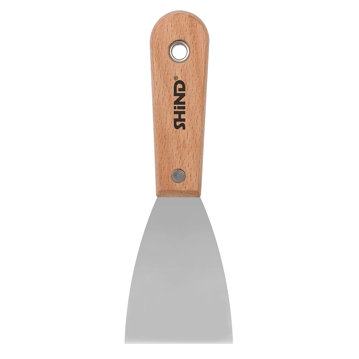 SHIND 37154 Putty Knife 2.5inch/63mm Wood Handle High Carbon Steel Scraper Clean Finishing Wall Plastering Construction Tools