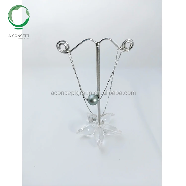 Ожерелье из серебра 925 пробы с блестящим серым/темным жемчугом P005N090, 10-11 мм, Длина Таити, 40 см + 5 см, удлинитель, жемчуг Таити