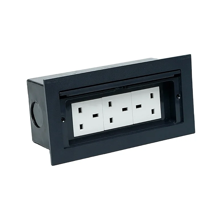 Открытая крышка скрытый коммерческий гражданский настольный разъем Стандартный заземления/вся распродажа Настольный кабель Cubby для