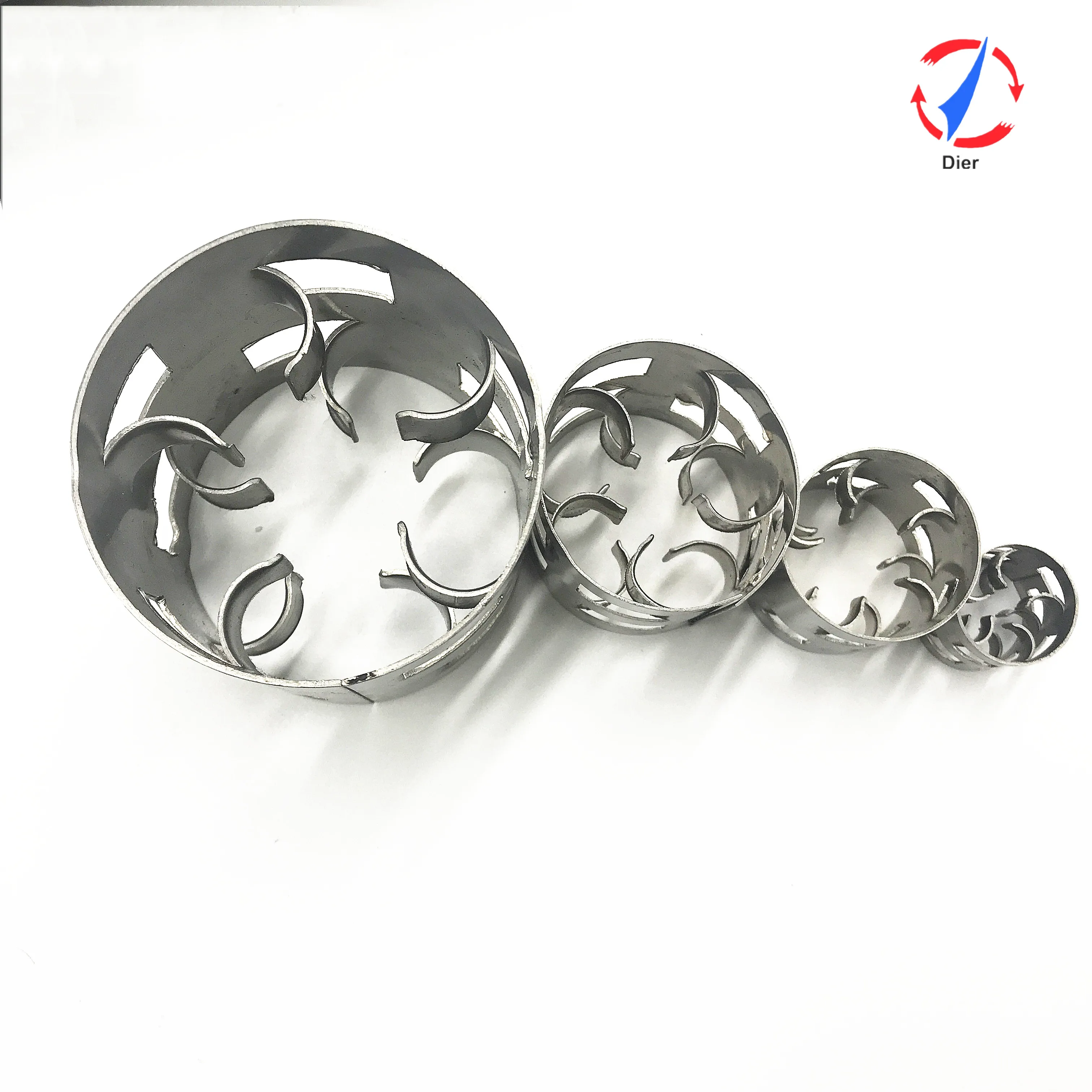 DIER 25mm 38mm 50mm 76mm Metallic Pall Ring with material SS304 SS316