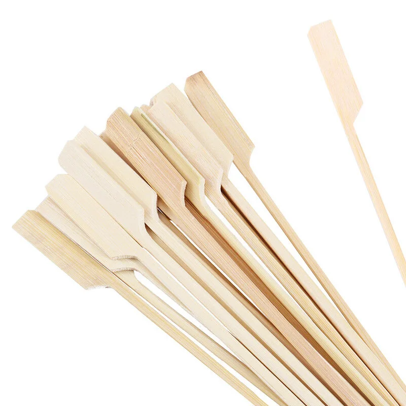 902163-64 50pcs/bag 12cm 18cm Natural Bamboo Skewer picks Wood Barbecue  Skewers for Grill BBQ Kebab  Roasting PartyMaker