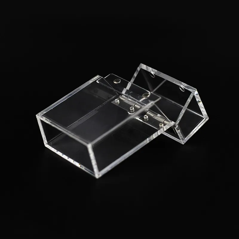 High Quality Fashion Waterproof Plastic Acrylic Transparent Smoking Cigarette Case 20 Pack Holder Box