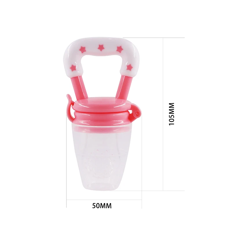 Factory Popular BPA Free Food Grade Silicone Baby Food Feeder Silicone Baby Teething Toys Baby Pacifier Fruit Feeder