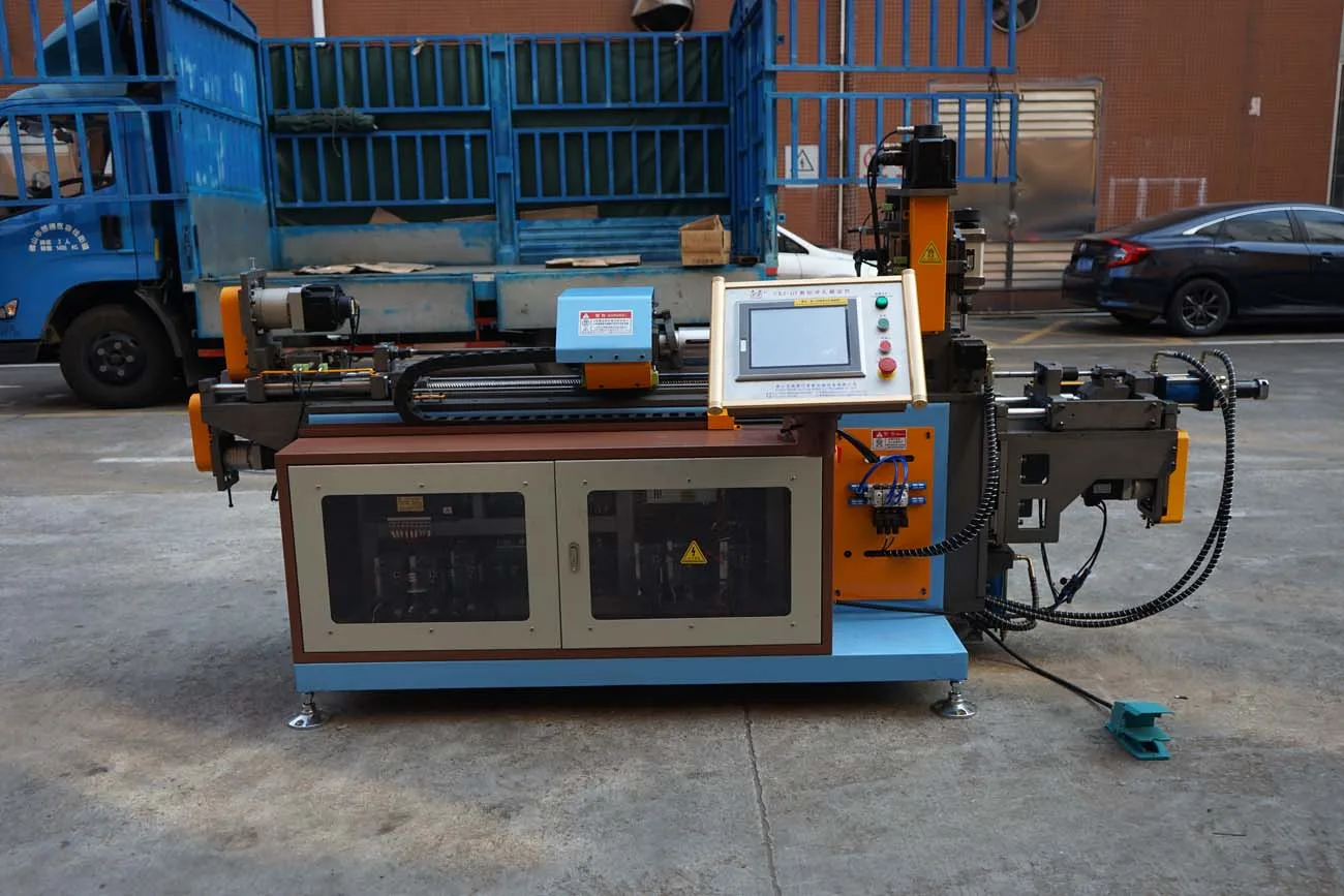 Cnc Automatic Copper Aluminum Pipe Drilling Tube Punching And Flanging Machine