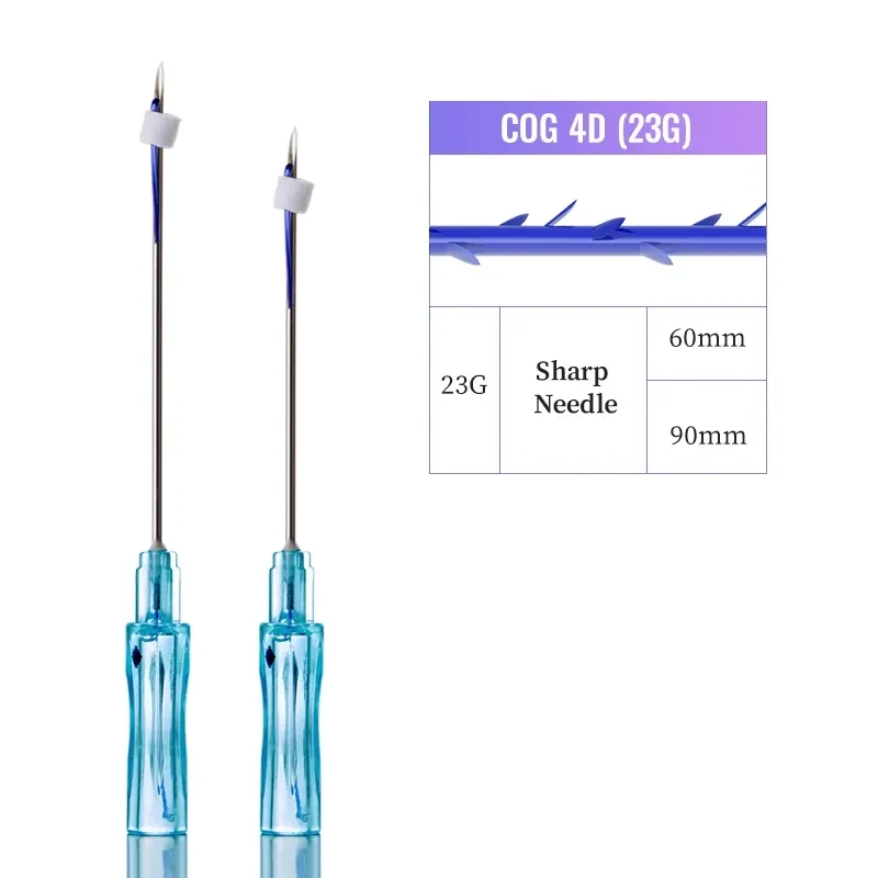 Beauty ce absorbable fox eye brow barbed 4d cog 23g hilos tensores pdo threads lift korea