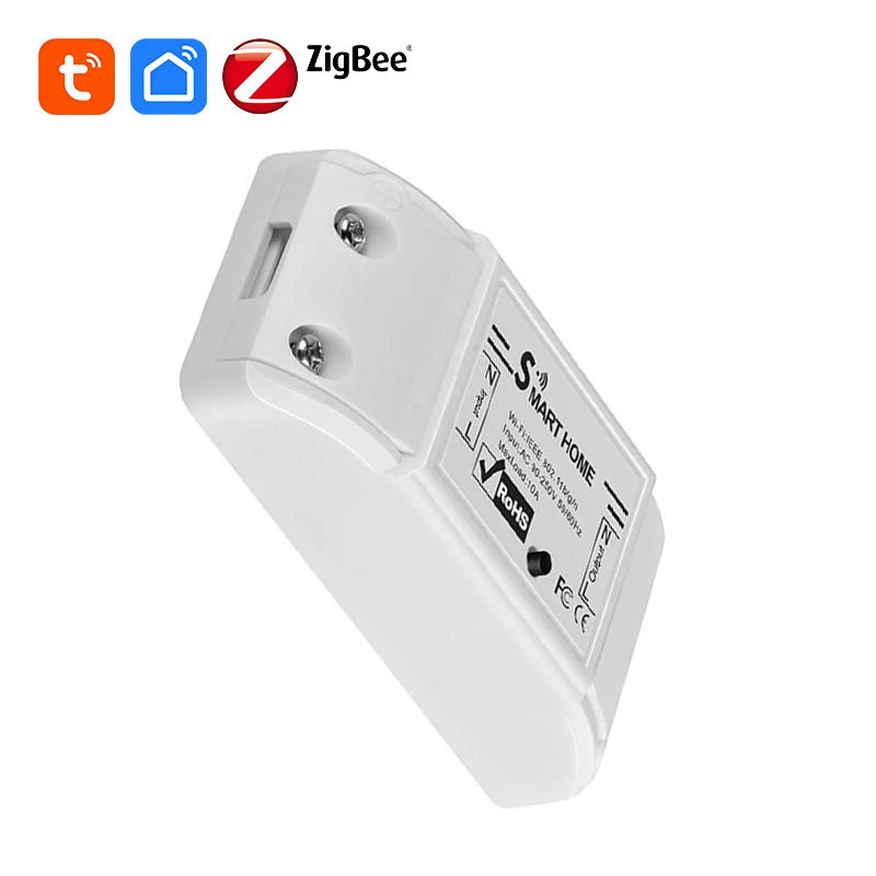 Умный универсальный переключатель BSD16 tuya zigbee с сетчатым монитором без энергии 10a esp, модуль прошивки, пользовательский Wi-Fi умный выключатель