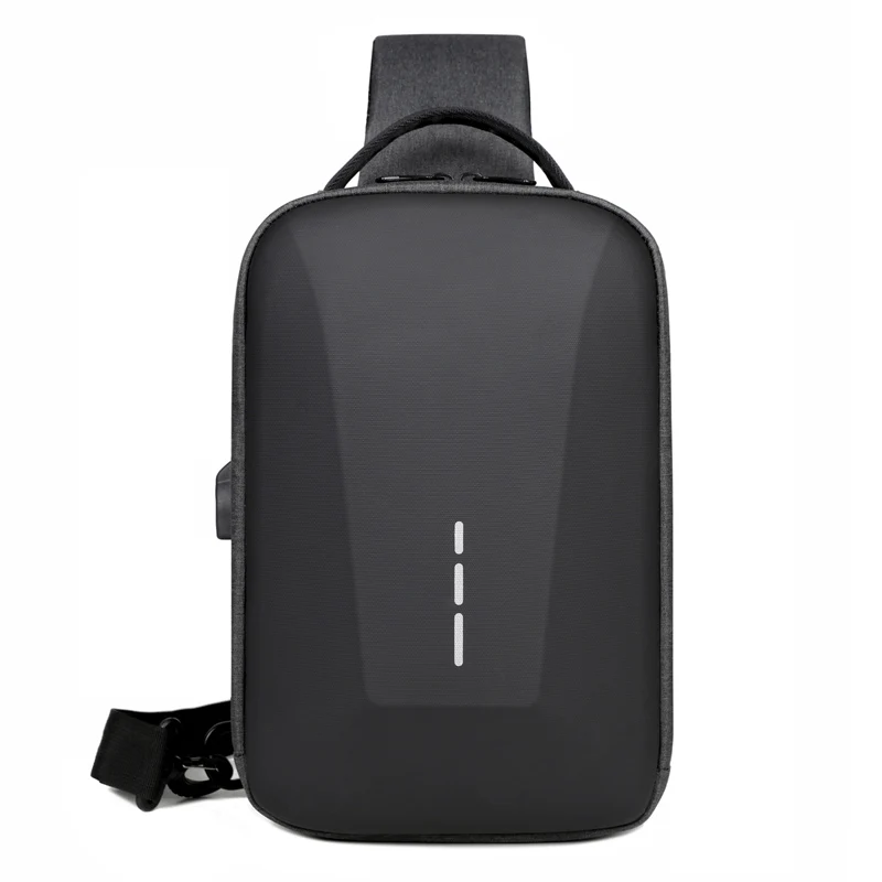 Hot Selling Oxford Cloth EVA Anti-theft Business Men Computer Backpack Hard Case Lock Laptop Backpack With USB Charging Port