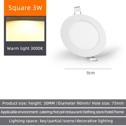 Ultra Thin Led Ceiling Lamp For Bedroom Frameless Led Panel Lights 25w 18w 15w Ceiling Light For Home Balcony Ac90-265v