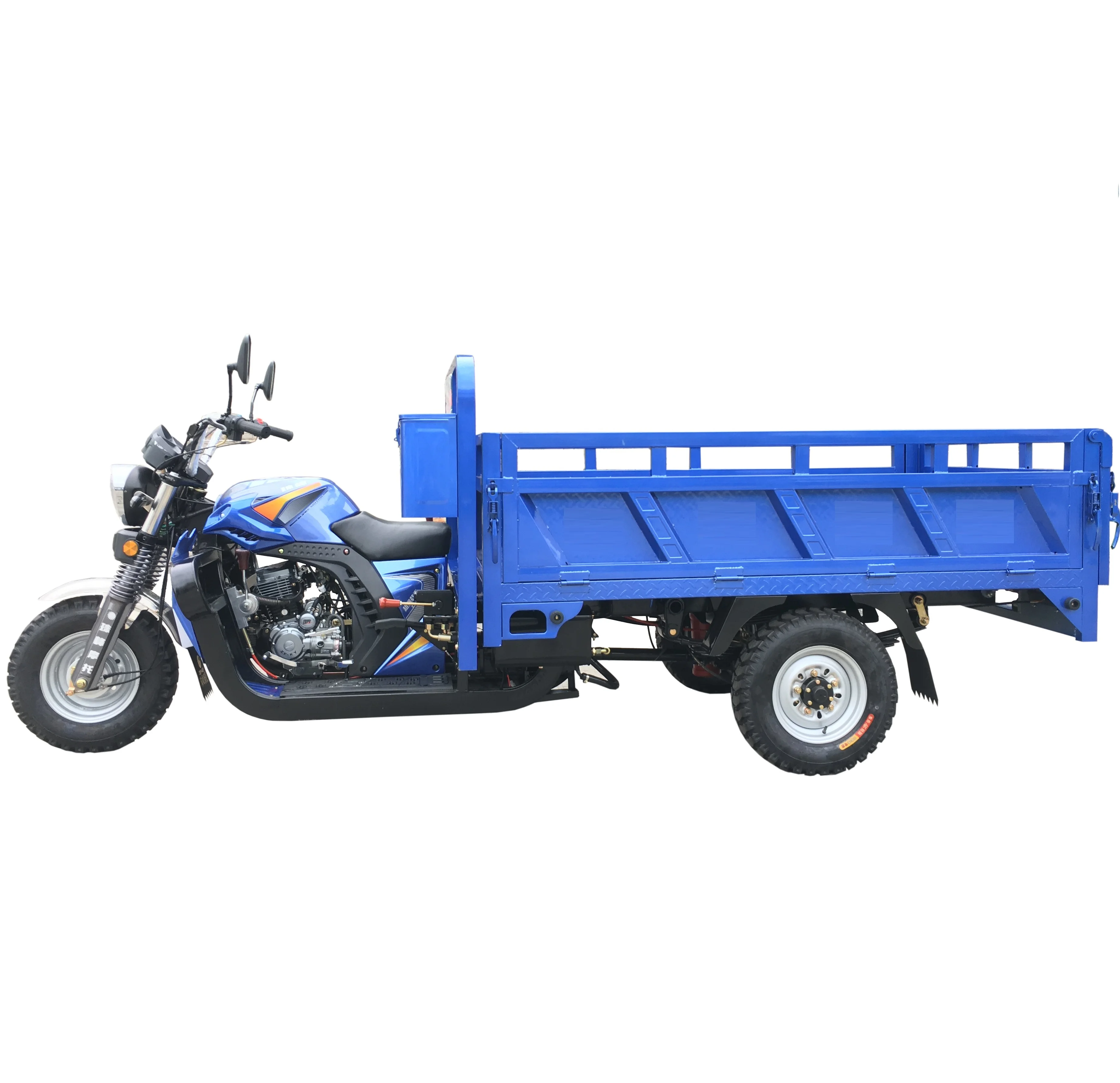 250cc open box cargo tricycle / three wheel motorcycle with dump trailer model ZX-4