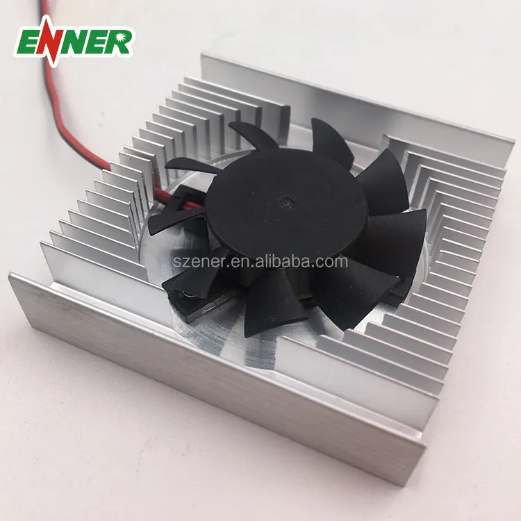 Aluminum Extruded Heat Sink Square Shape Anodized Black Heatsink