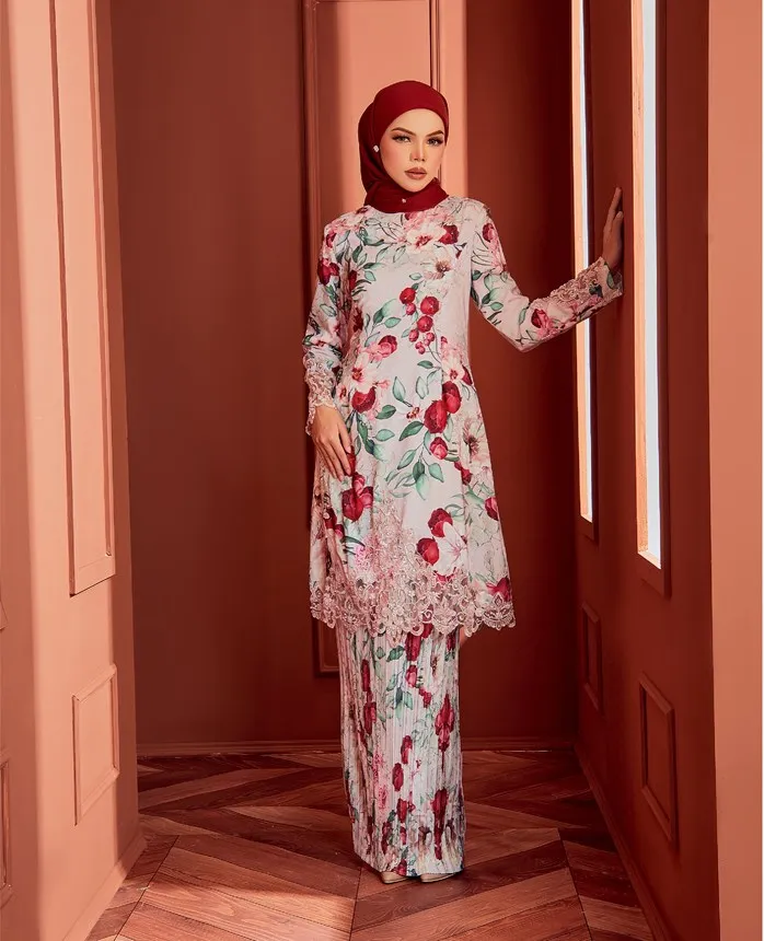 Новое поступление лидер продаж Малазийская вышивка baju kurung Исламская одежда