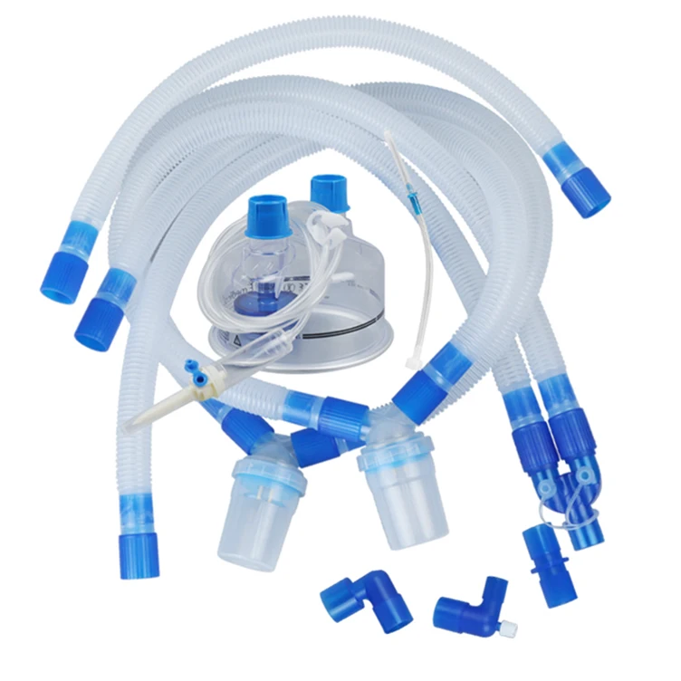 Factory Wholesale Medical PVC 1.2m 1.6m Double Lumen Single Limb Breathing Circuits