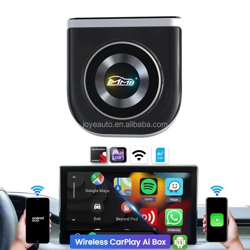 MMB 8+128G Hd2Cp Carplay Hd Video Input Conversion Box 1080P 720P Multimedia Adapter Car Tv Mate Tv Stick Adapter Dongle