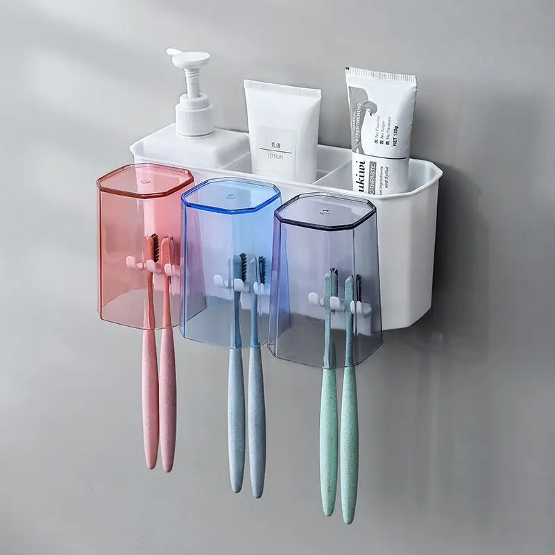 F2-326 Creative travel suction cup tooth brush holders,Household Anti- Dust Cleaning suction cupping family toothbrush holder