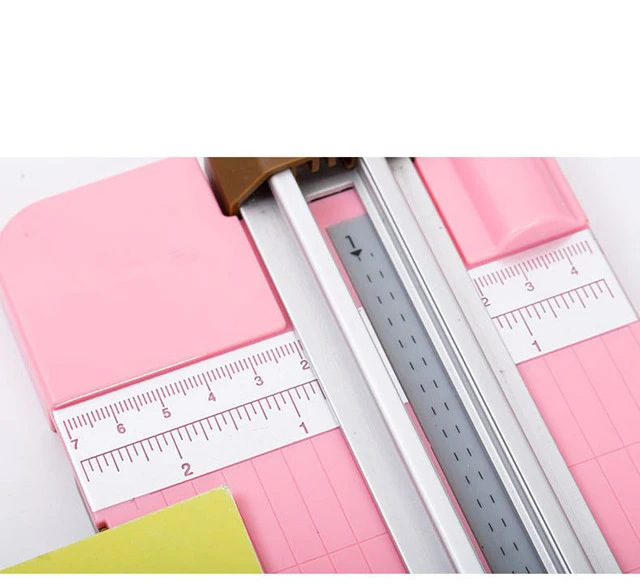 Wholesale paper cutter portable light paper trimmer office papers cards labels photo trimmer cutter with pull out ruler