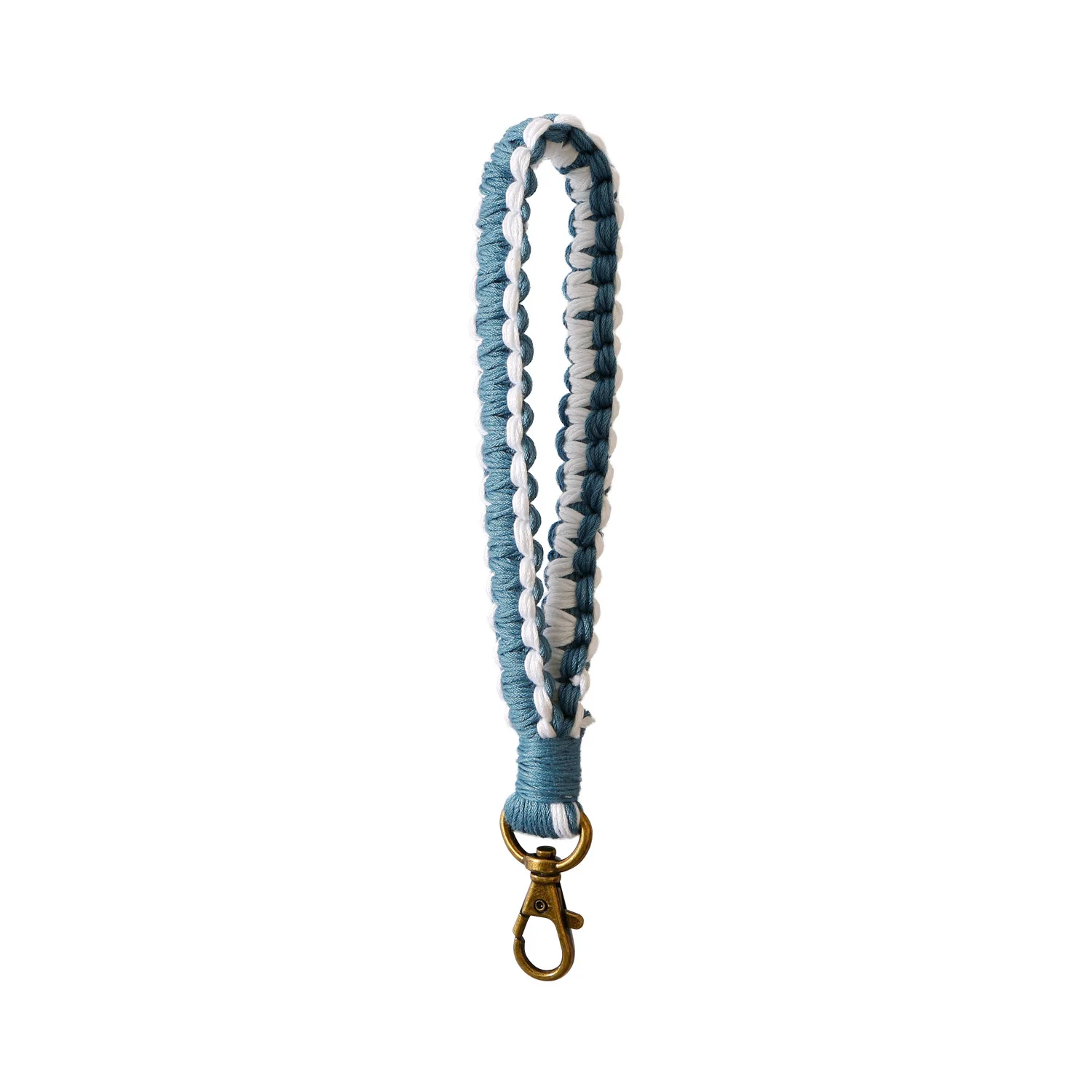 Hand-made Knitting Bohemia Luxury Strap Tassel Macrame Fabric Custom keychain AccessoriesMacrame Tassel Wristlet Key Chain Craft