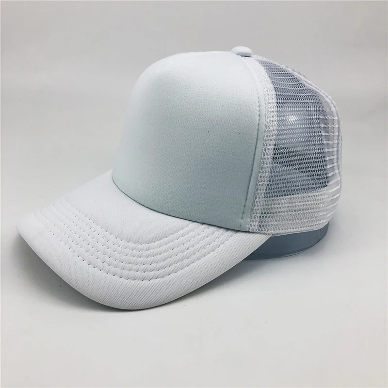 High Quality 5 Panel Cap Baseball  Blank Mesh Trucker Hat Custom Logo for Promotional