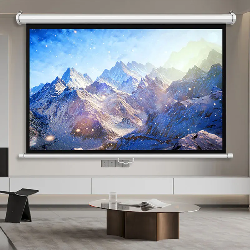 Прямая Продажа с завода, ручной вытяжной экран, проекционный экран с 4:3/16:9 форматом