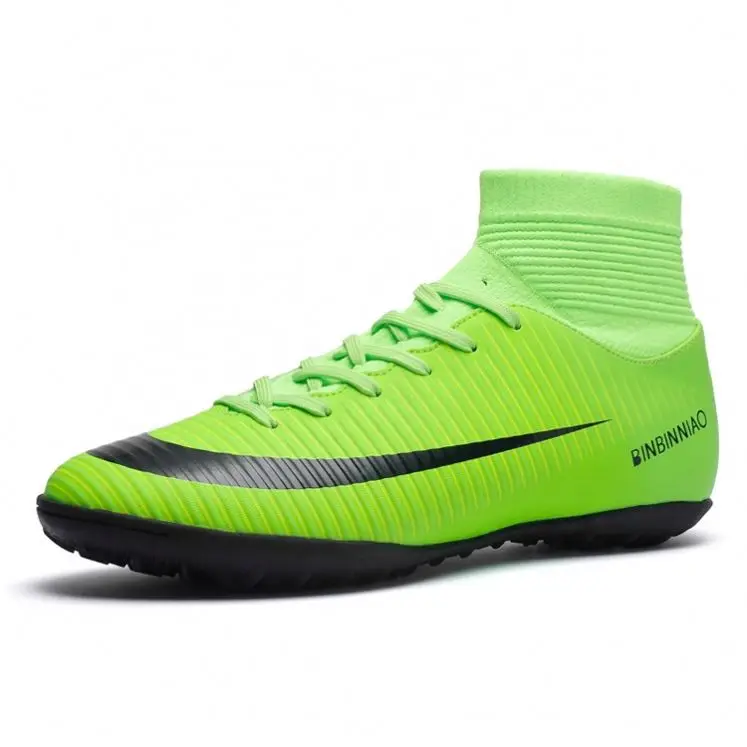 Men Sports High Ankle Football Boots Shoe Outdoor/Indoor Soccer shoes soccer cleats