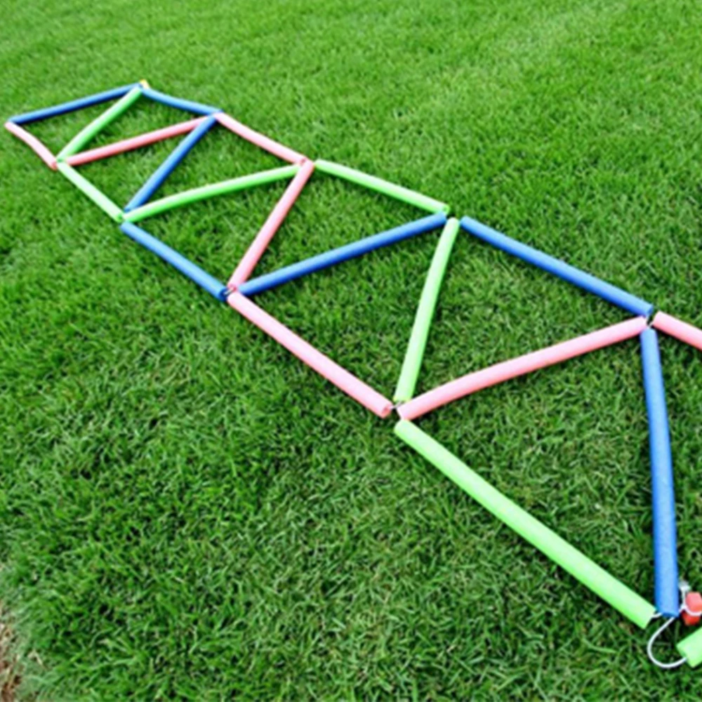 Kids Athletic Football Soccer Training 9.5M Foam Speed Agility Ladder for Kids Indoor and Outdoor Sports