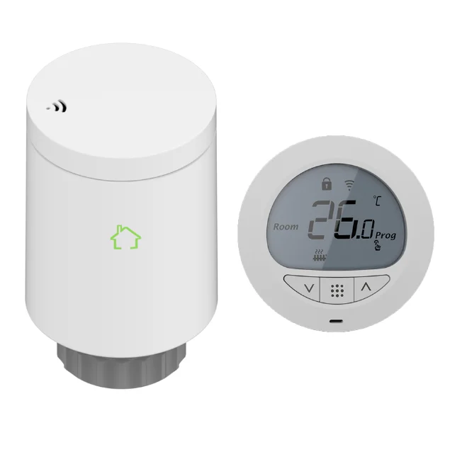 HY701 Smart wireless remote  Zigbee radiator thermostat valve home programmable thermostatic TRV radiator voice control ALEXA