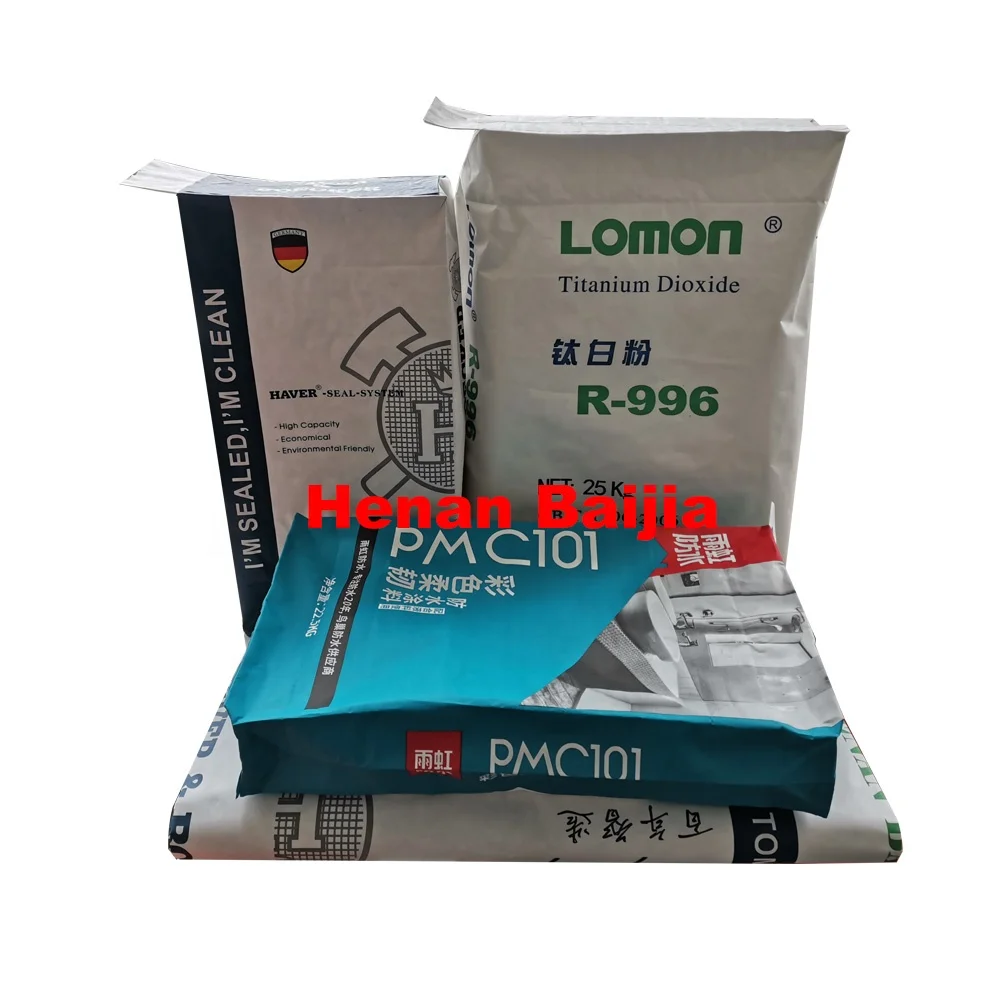 
25 kg Volume Pasted Kraft Paper Valve resin Bags For Packing PVC Resin Industrial paper bag 