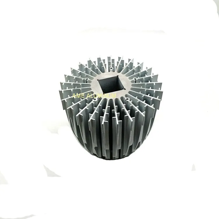 Suzhou AME Extruded Aluminum Curved Round Heat Sink Extrusions