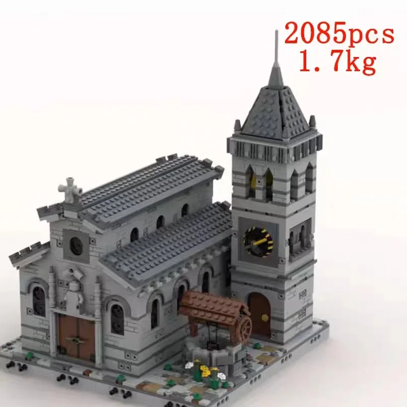 Bebrick MOC Building Series 33985 Medieval Church bricks model Modular Design building block for children Creative