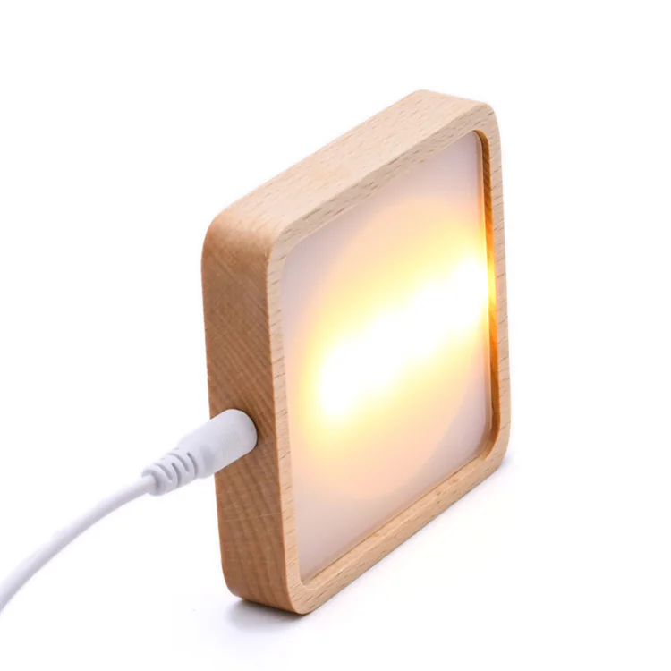 Simple USB cable night light touch switch acrylic 3d led light assembly base for home bedroom decoration