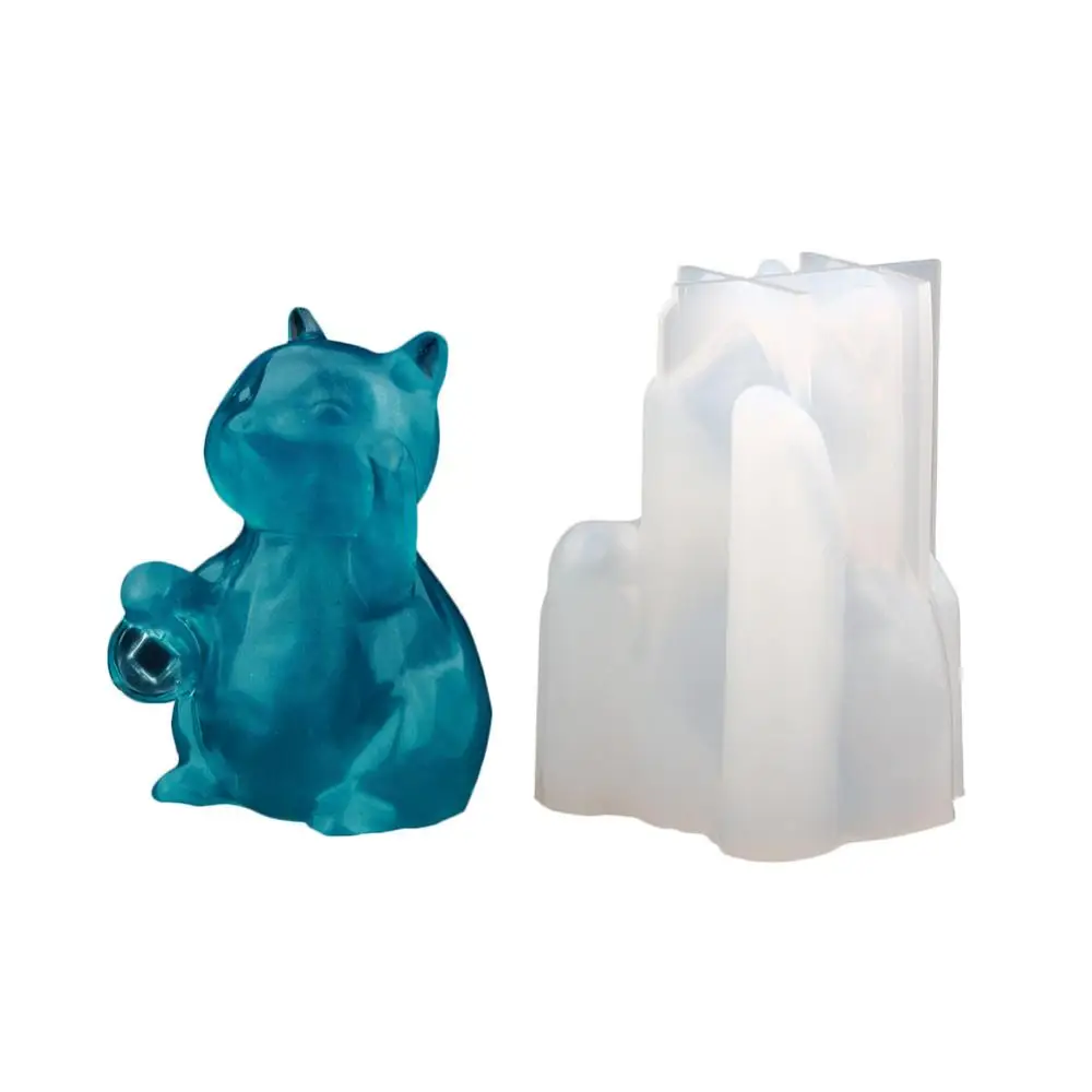 Crystal Epoxy three-dimensional praying pig unicorn small flying elephant mold Fragrant rabbit mold aroma sleeping baby silicone