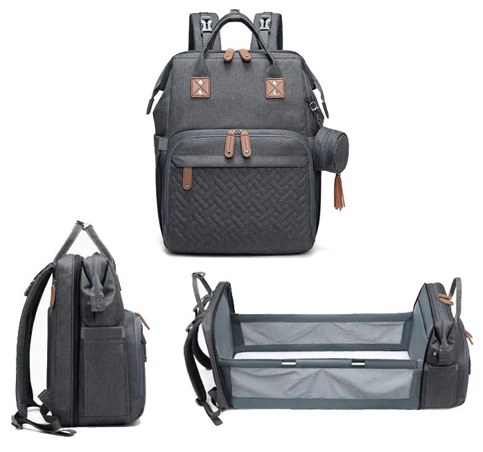 New product portable baby diaper caddy bag organizer rucksack wasserdicht mummy storage bag