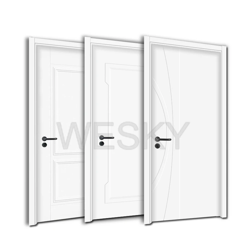 
Main Wooden Door Price Supplier Modern Design Hot Sale Luxury 2020 China Style Safety Interior Teak PVC Entry Doors Swing CN;ZHE 