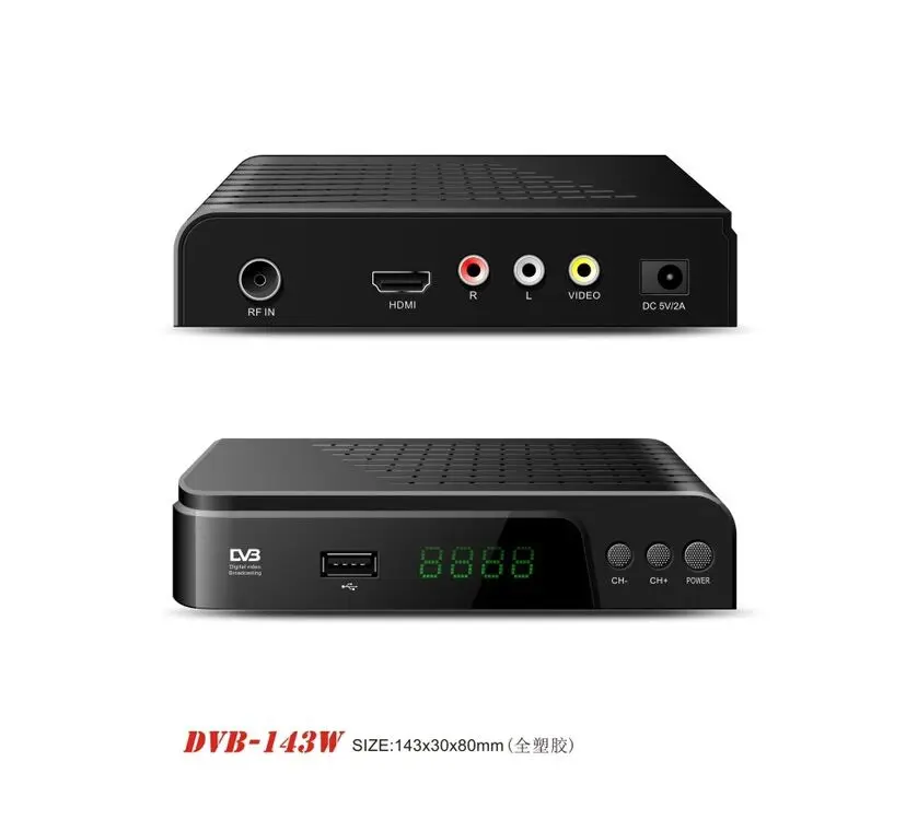 HD DVB-T2 encoder Quad Core support WiFi dongle/firmware-upgrade/H.264 and Multi Language OSD Menu Set top box