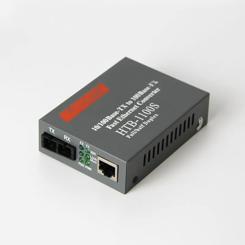 100Mbps Fiber Media Converter HTB-1100S SC Single mode Dual Fiber netlink media converter