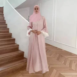 Spring 2023 women long maxi dress islamic embroidery clothing formal gowns evening dresses long abaya women muslim dress
