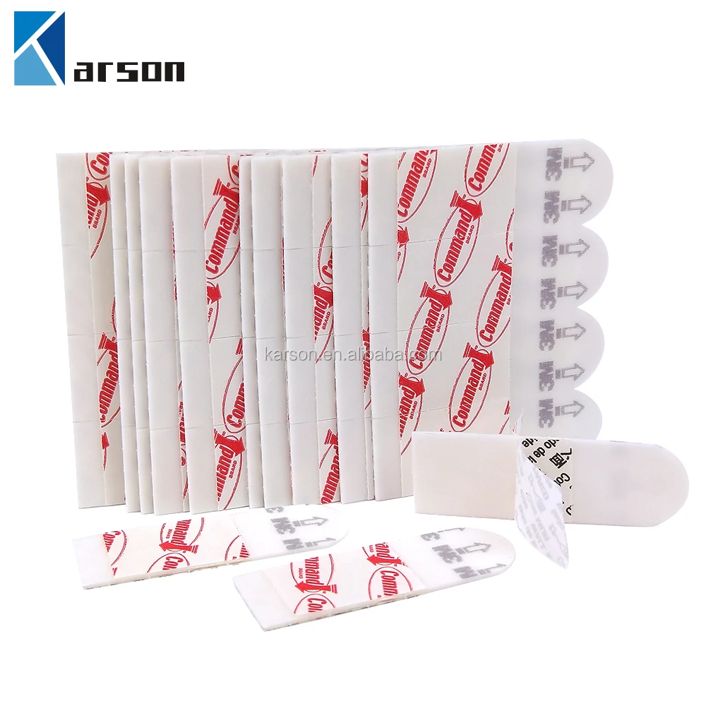 3M Comm and Strips Refill Strips Comm and Adhesive Tape 1.5CM*4.6CM White Easy To Move And Rehang