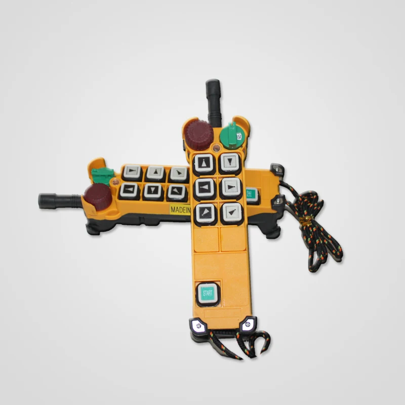 Factory Wholesale price Telecrane 6 buttons 2 speed Hoist Industrial radio crane remote control system F24-6S