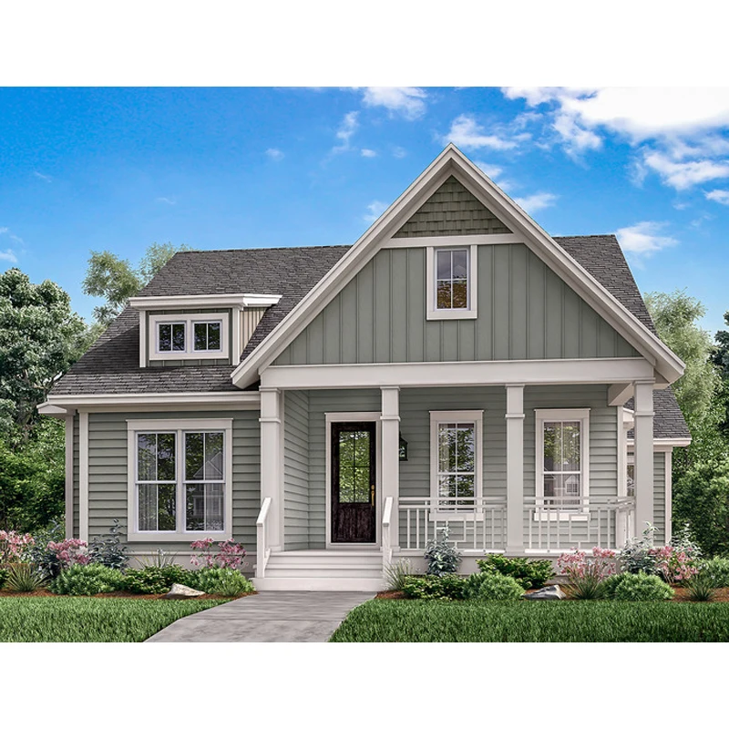 Factory direct selling light steel structure luxury residential prefabricated prefabricated American style garden villa