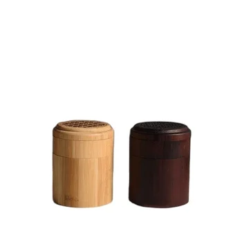 3 Tiers Bamboo Wooden Spice Box with Magnetic Lid for Kitchen