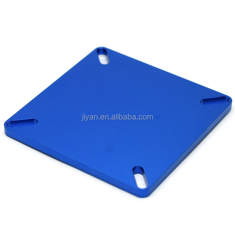 ODM Anodized Aluminum Porous Square Parts Cnc Oem Milling
