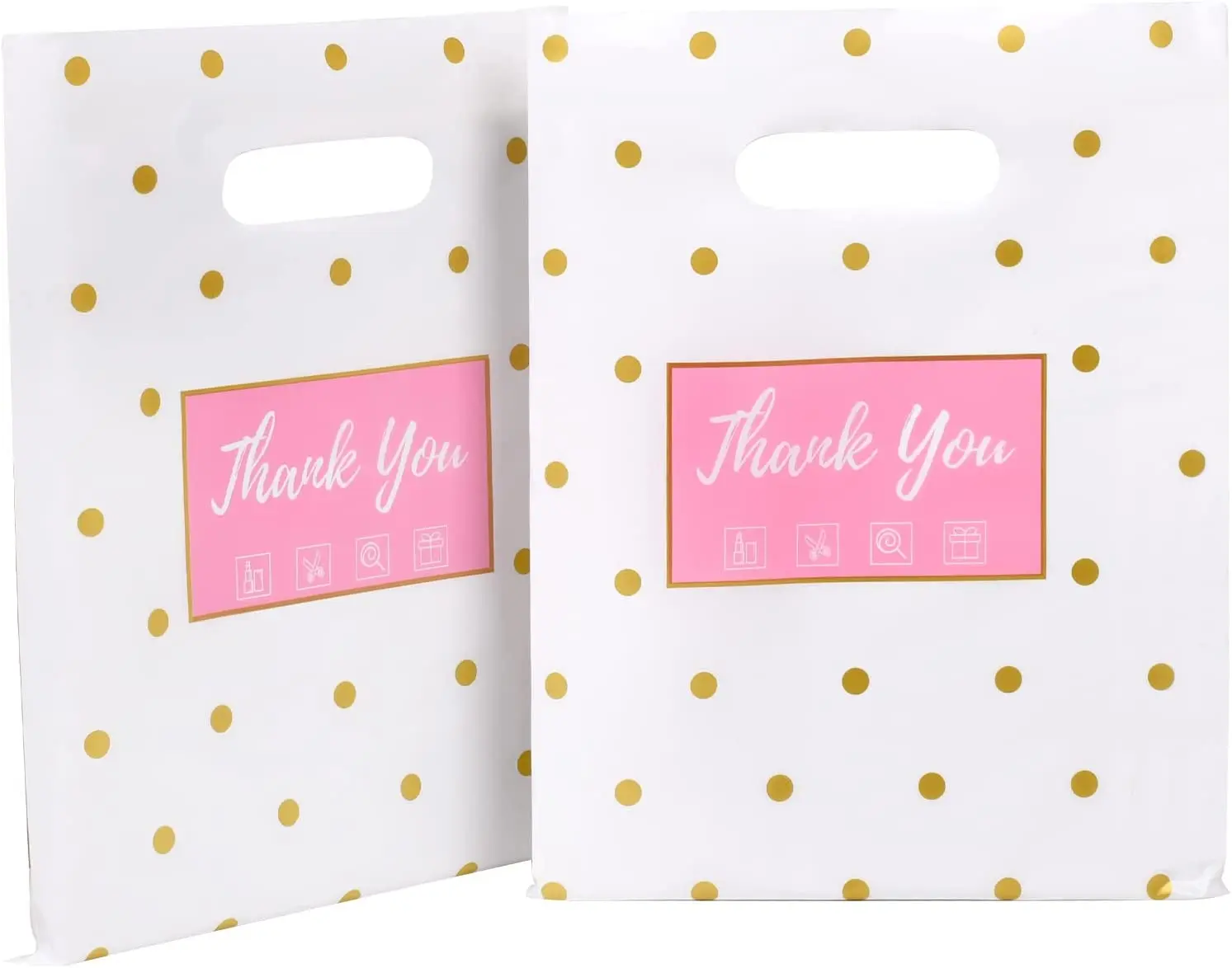 Wholesale Factory Price Eco-Friendly  LDPE  Die Cut plastic Shopping Die Cut Handle Bag with Custom logo