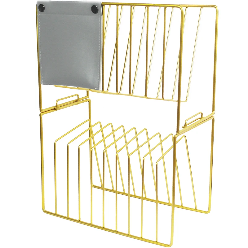 
Simple iron art books newspapers and magazines shelf living room study desktop bookshelves organize Desktop Bookshelf 