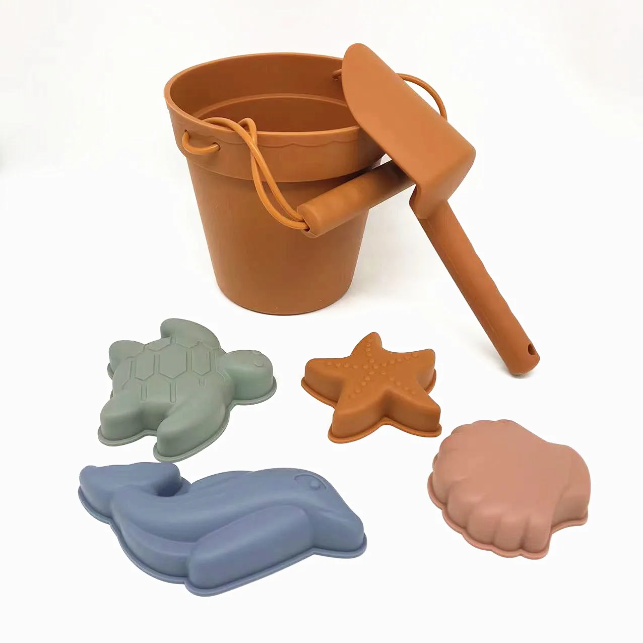 BPA Free Silicone Summer Kids Beach Set Toddlers and Baby Sandbox Toys CPC Approval Travel Friendly