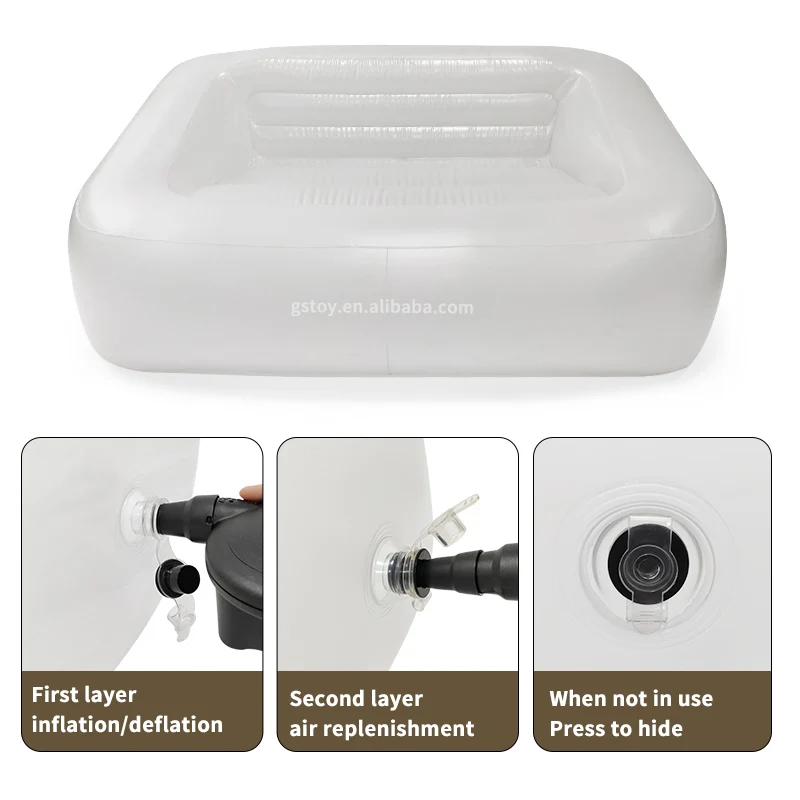 Frosted white PVC couch camping Lazy air sofa bag indoor relax leisure inflatable sofa